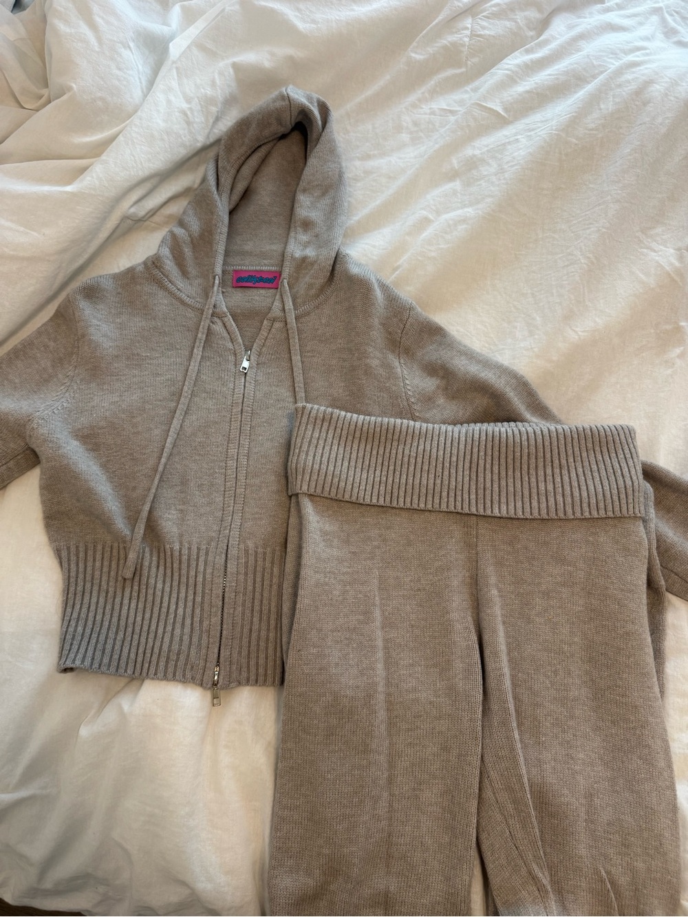 Edikted Grey Knit Set